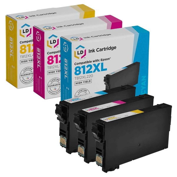 LD Remanufactured Ink Cartridge Replacements for Epson 812XL T812XL High