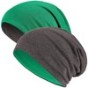 Hatstar Long Slouchy Beanie, 2-in-1 Reversible Jersey Hat in 45