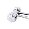 Wall Mount Kitchen Stainless Steel Smooth Surface 2 Handles Faucet