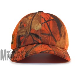 Military Imagine Plain Hunter Hat Orange Blaze Hunting Micro Mesh Tactical Operator Cap