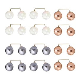 Safety Pins Clothes Pearl Modesty Small Cinch Clip Waist, 12Pcs