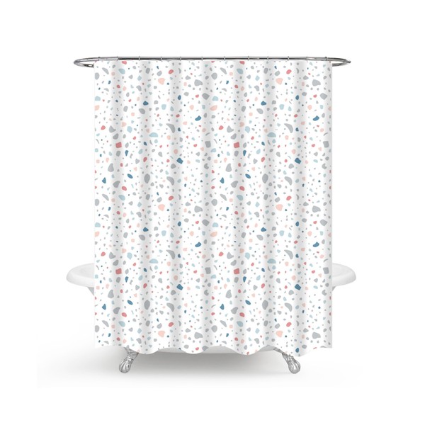 MiReDe Shower Curtain | Waterproof | Weighted Hem | Rust