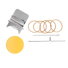 Mini Máquina de Tejer Darning Mini Loom Machine Weave Tool para Reparación de Agujeros en el Hogar(Amarillo)