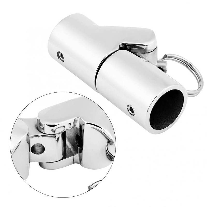 RedSnake Stainless Steel Marine Grade Boat Railing Pipe Connector Folding