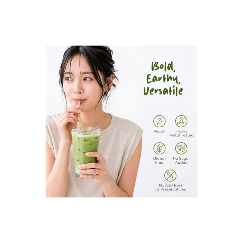 Bloomora Culinary Matcha Powder - Natural Green Tea for Beverages