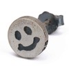 [silver KYASYA] 925 Silver Smiley Face, Smiley Mark, Smile, Stud