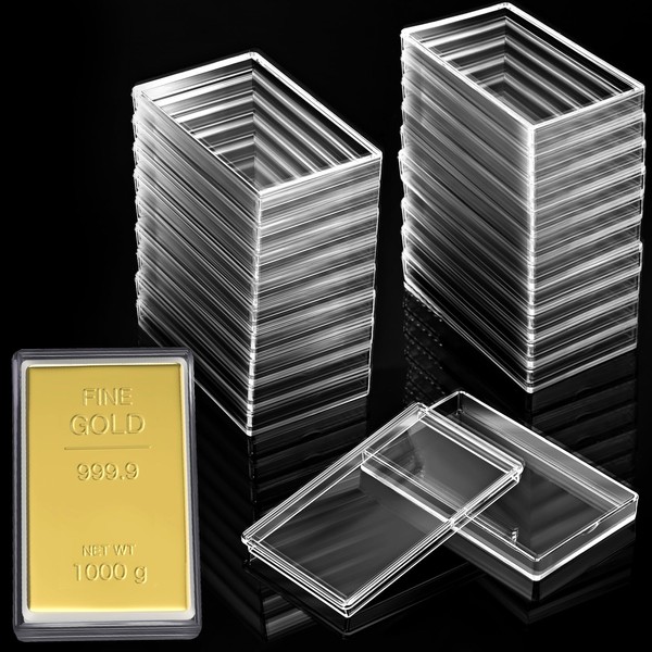 Ctosree 20 Pcs 10 oz Silver Bar Case 10 oz