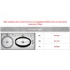 4x Centre Rings Diameter: 57.1 mm + Inside 52.1 mm