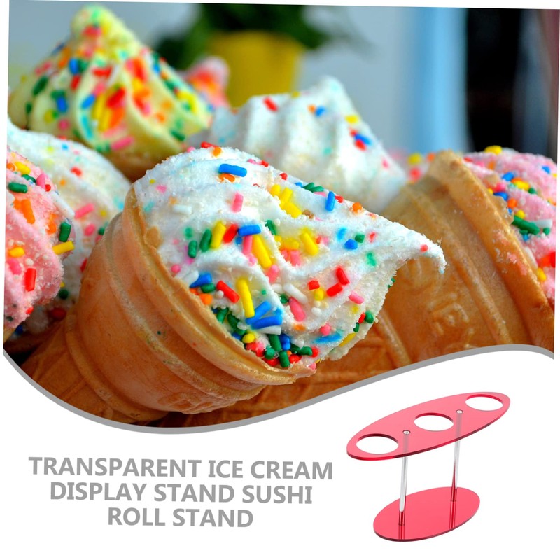 ULTECHNOVO 3pcs Sushi Roll Ice Cream Cone Display Holder Stable