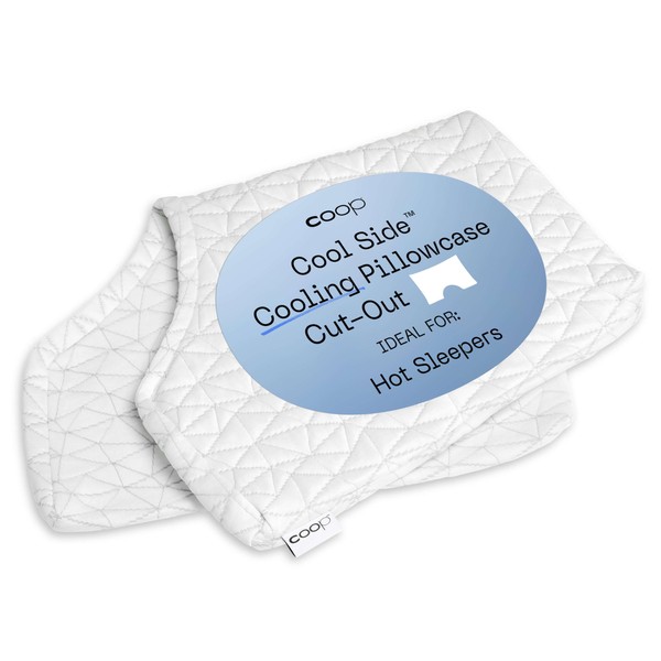 Coop Home Goods Cool Side Cut-Out Pillow Case, Queen Size