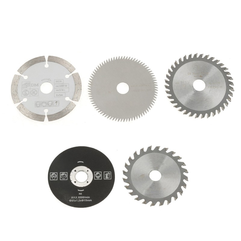 5Pcs 85mm Inner Diameter 15mm Mini Carbide Circular Saw Blade