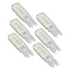6pcs G9 LED Bulbs 7W Dimmable 360° Illumination Replacement Light