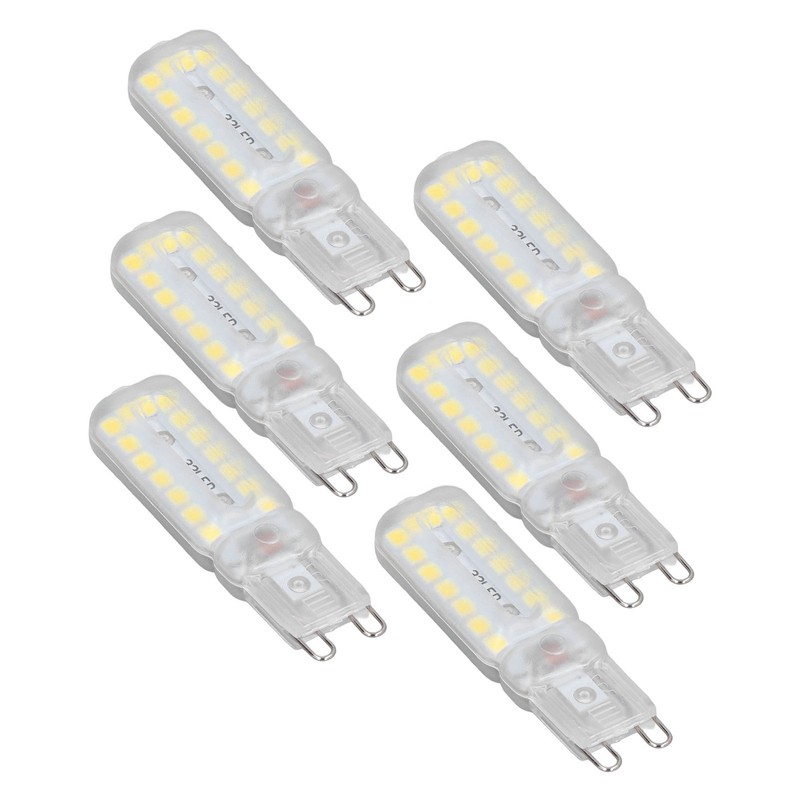 6pcs G9 LED Bulbs 7W Dimmable 360° Illumination Replacement Light
