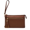 Women's Lightweight Multi Compartment Wristlet Clutch Wallet Crossbody Bag -