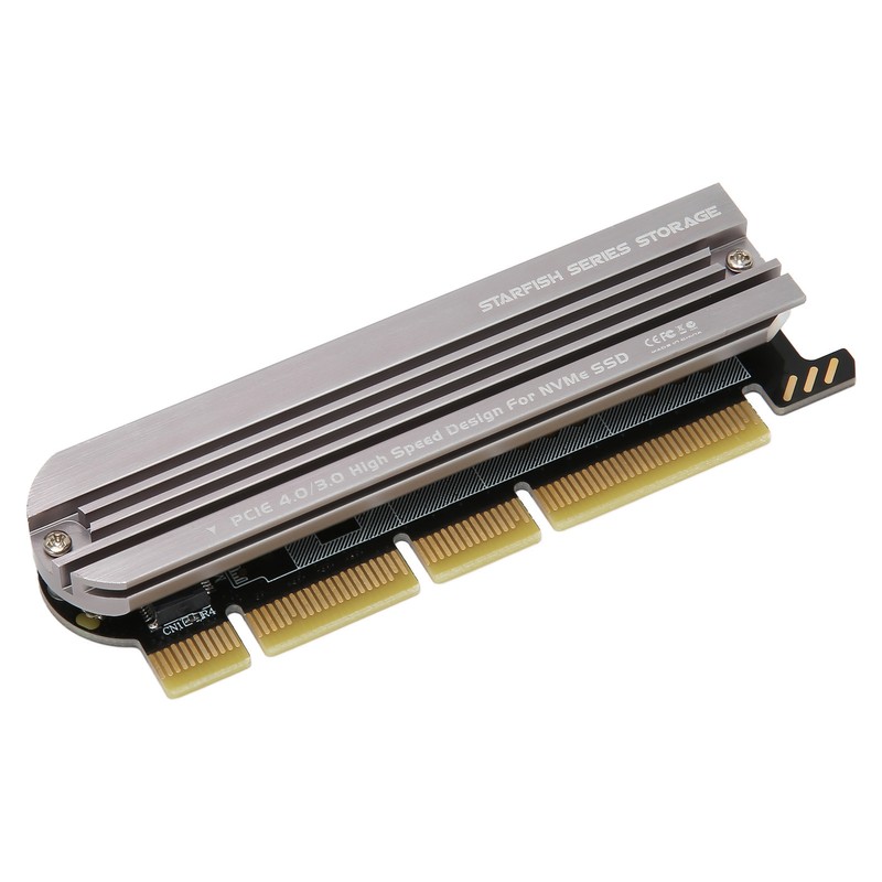 M.2 NVMe SSD to PCIe Adapter PCIe 4.0 Aluminium Alloy