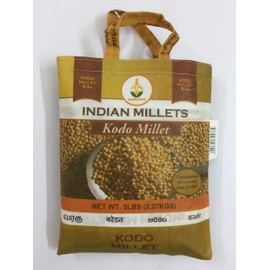 Shastha Kodo Millet (Varagu) - 5 Lbs (Pack of 1) - Processed, Semi polished and Hulled