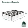 ZINUS Van 16 Inch Metal Platform Bed Frame / Steel