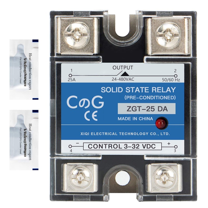 CG Solid State Relay SSR-25DA DC to AC Input 3-32VDC
