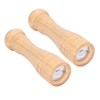 2pcs Wood Salt and Pepper Grinder Adjustable Coarseness Wooden Pepper