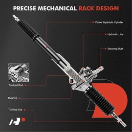 A-Premium Complete Power Steering Rack and Pinion W/o Magnasteer Compatible with Buick Century 97-05, LaCrosse 05-09, Regal 03-04 & Chevy Impala 00-11, Monte Carlo 00-07 & Pontiac Grand Prix 97-08