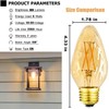 LEOOLS E26 Vintage Edison Bulbs 6W Dimmable LED Bulbs 2700K