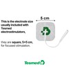 12 high quality electrodes mm. 50x50, universal, suitable for all