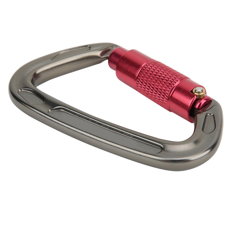 7075 Aviation Aluminum Master Lock Carabiner D Ring Safety Buckle