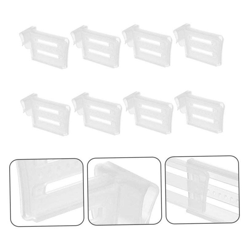 TEHAUX 8Pcs Refrigerator Dividers Transparent Separators for Fridge Side Door