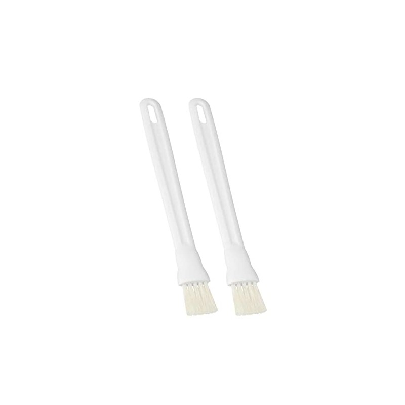 Metaltex Pastry Brush with Plastic Handle, White, 2-Piece