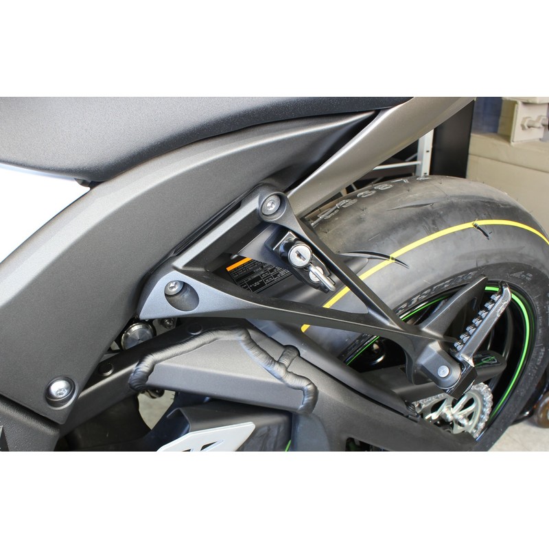 Kijima ZX-10R Motorcycle Parts Helmet Lock, Black, 2016-2017 Kawasaki 303-1583