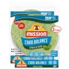 Mission Carb Balance Spinach Herb Tortilla Wraps 8" 2/8 Count