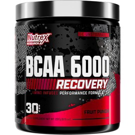 Nutrex Research - BCAA 6000 - Aminoácidos en Polvo - 6 gramos de BCAA - Suplemento de aminoácidos post-entrenamiento - 30 porciones (Fruit Punch)