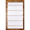 100% Cotton Terry Tea Towel - Tan Plain & Stripe