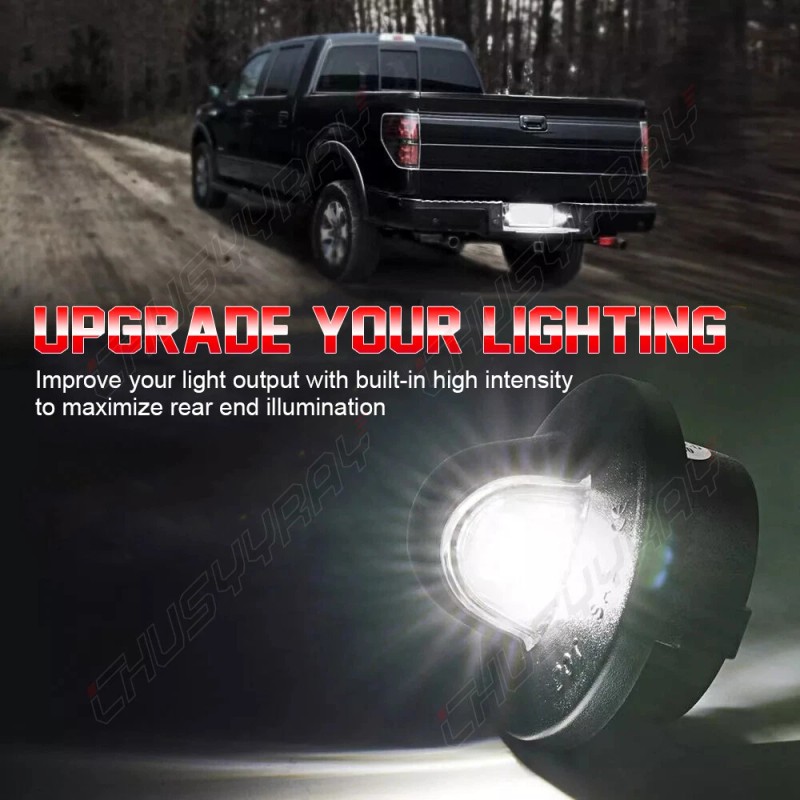 CHUSYYRAY LED License Plate Light Assembly Replacement For Ford F