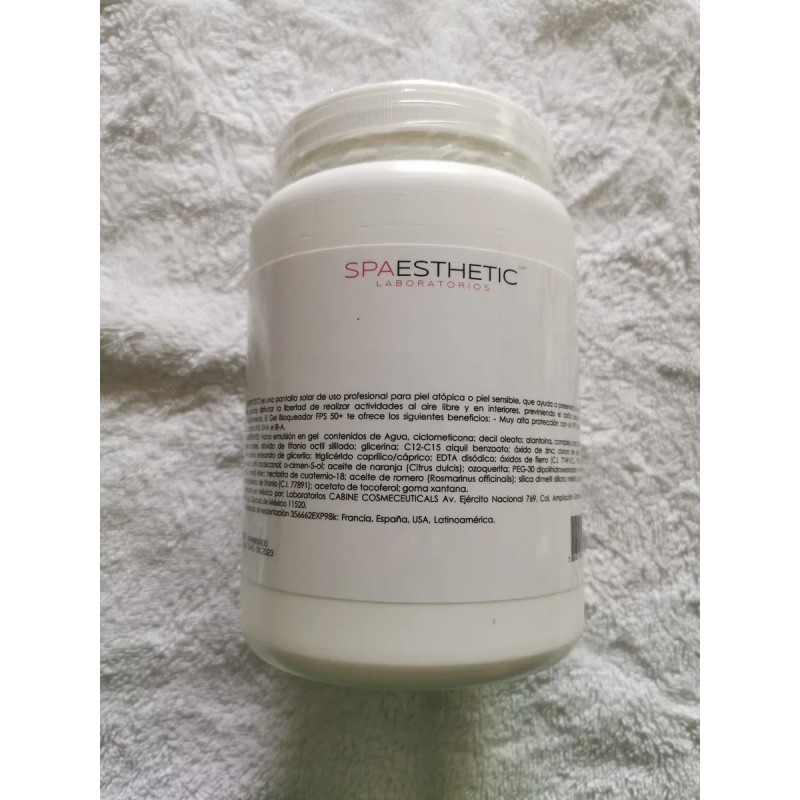 Protector Solar Piel Sensible O Atópica Spaesthetic De 1 Kg