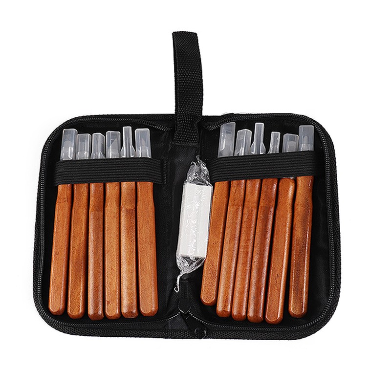12pcs DIY Woodcut Cutter Sculpture Wood Carving Tools Woodworking Hobby