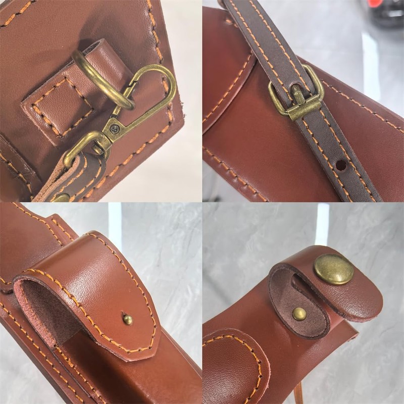 12.99" Large Leather Fixed Blade Knife Sheath,EDC Back Organizer for