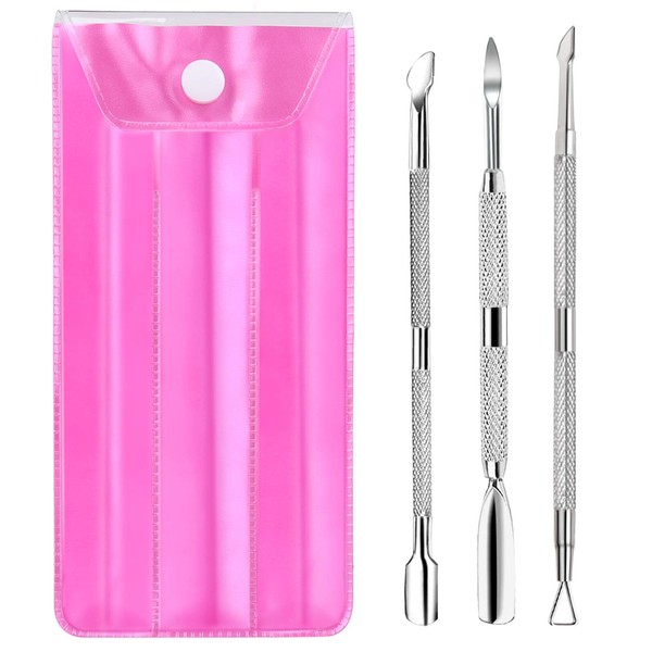 YGDZ Cuticle Pusher, 3PCS Gel Nail Polish Cuticle Remover Nail