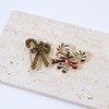 Yeeyeow Cute Colorful Candy Cane Brooch Pin for Christmas Holiday