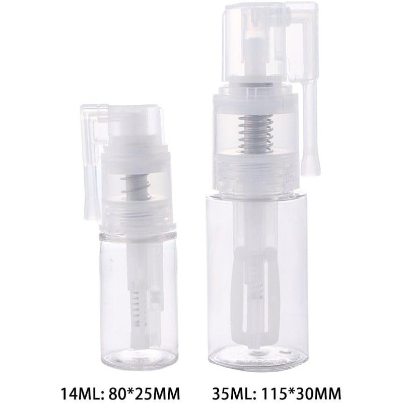 Galyacht 14ml Powder Spray Bottle,Refillable Hair Fiber Applicator, Empty Powder