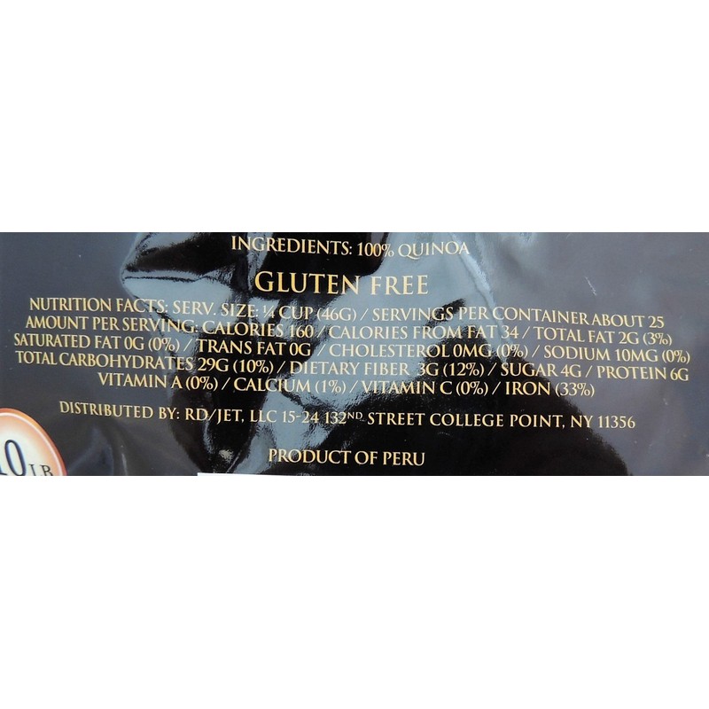 Supremo Italiano: Prewashed White Quinoa 10 Lb