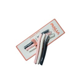 MALIA Dermaplaning Tool- Face Razor for Women, Dermaplaning Razor for Peach Fuzz Hair Removal, Eyebrow Razor with Protective Cover, Facial Hair Remover for Women & Men | Comes in 3 Colors (3 Count)