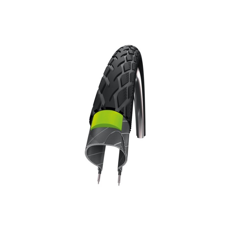 SCHWALBE Marathon Green Guard Reflex Wired Touring Tire, 700cm x