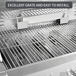 16517 Grill Grates Replacement Parts for Bull 4 Burner Grill Parts Bull Angus 47628 47629 Bull Outlaw 26038 26039 69008 69009 65073 87049 Lion Premium L75000 Stainless Steel Cooking Grates 4 Pieces