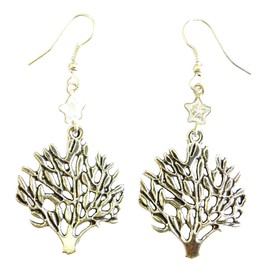 Zircon Gemstone 925 Sterling Silver Overlay Handmade Fashion Dangle Earrings For Women by Tibetan Silver