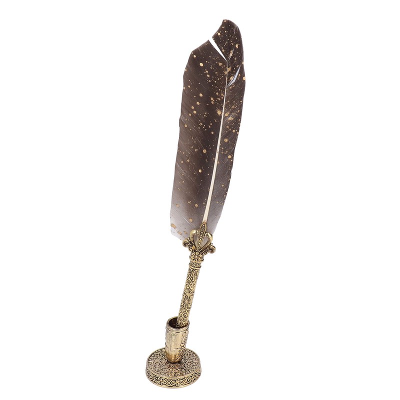 Feather Pen Set with 5 Interchangeable Nib Letter Opener Pen
