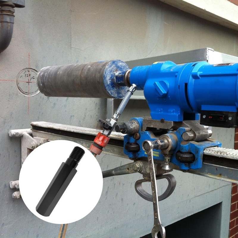 200 mm drill bit extension with 1 1/4 inch UNC