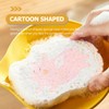 Minkissy 3sets Dishwashing Sponge Wood Pulp Material Cartoon Pattern Easy