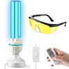 Qualirey 36 Watts UVC Ozone Light with Remote Control and