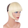 XRACEPHOL Blonde Bangs Clip in Thick Natural Full Front Neat